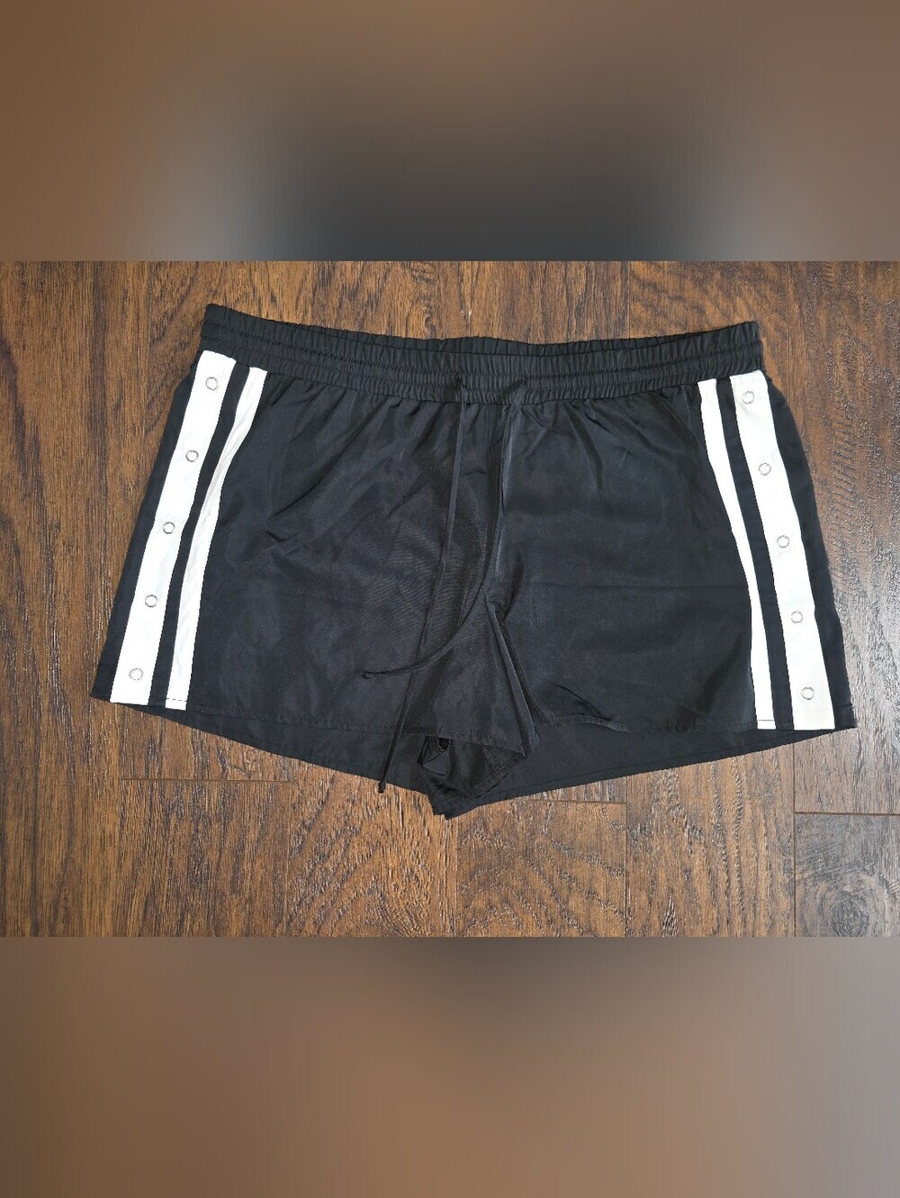wild fable Black Athletic Shorts with Side Buttons